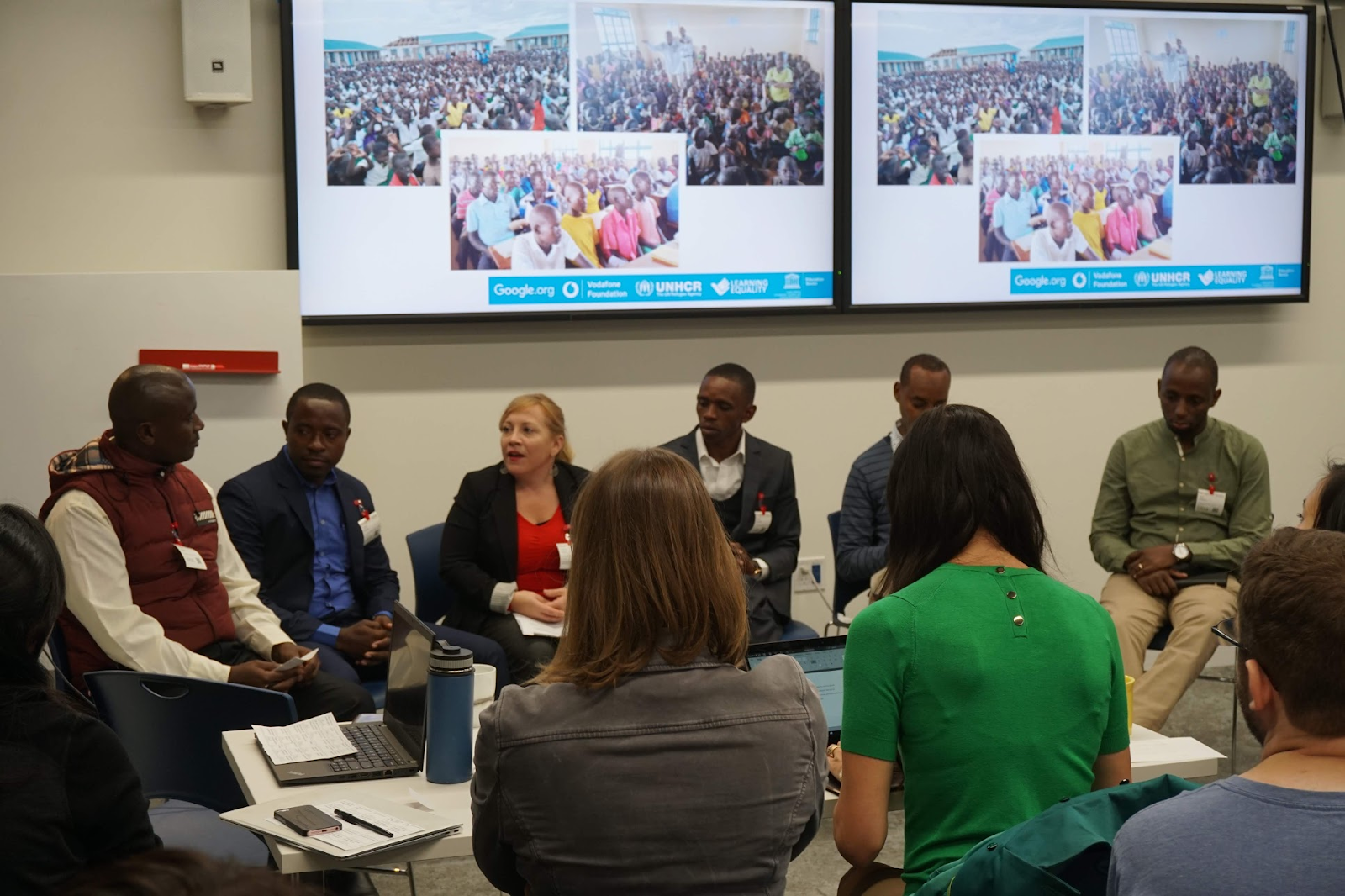 A panel of refugee coaches, host community coach, and Education Officers from Kakuma Refugee Camp and
            Dadaab Refugee Camp share their on-the-ground experiences with the team.